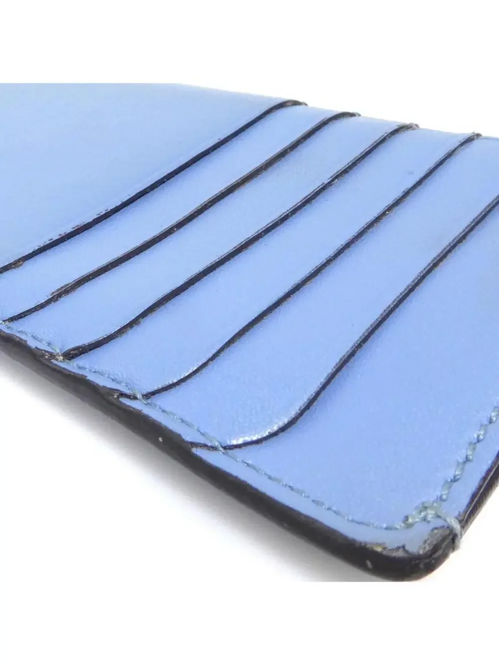 Auth Fendi F Is Coin Purse Case Blue #280388F20B